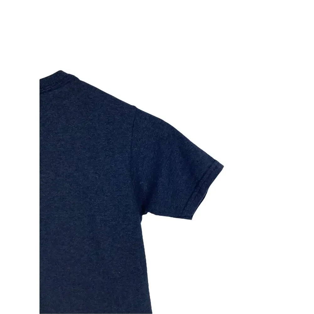 Fruit of the Loom Navy Blue Short Sleeve T-Shirt Kids Youth Size Small 6/7